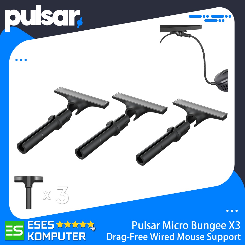 Micro Bungee Pulsar X3 | 3pcs Value Pack | Mouse Bungee