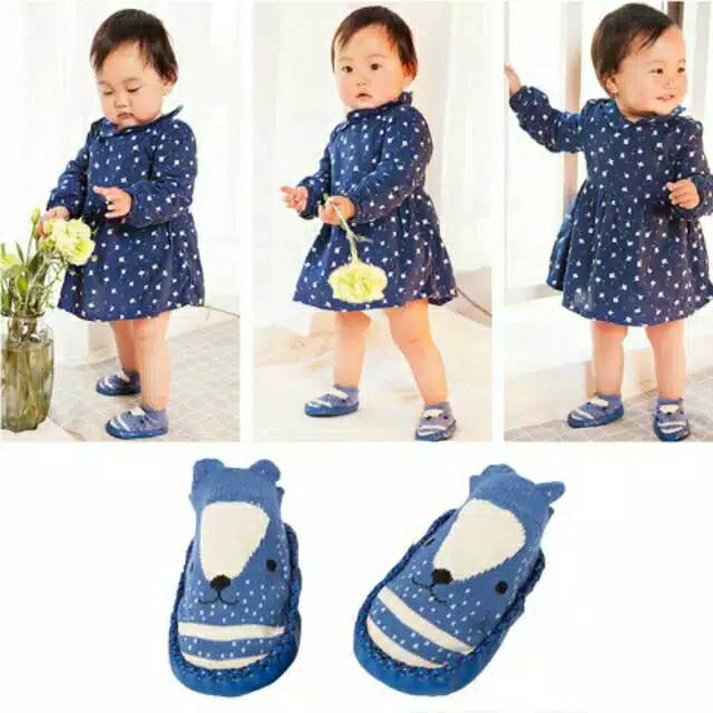 Harga 1 pasang Kaos kaki PREWALKER bayi  ada anti slip kaos kaki import kaos kaki SKIDDER IMPORT