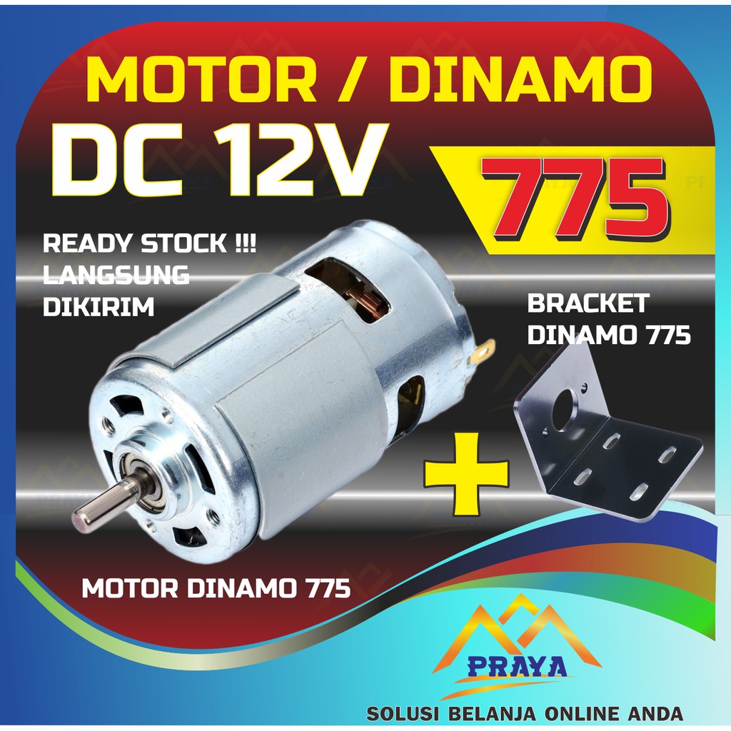 DINAMO DC 775 795 MOTOR LISTRIK 12V - 24V 12 V - 24 V HIGH TORSI TORQUE HIGH SPEED