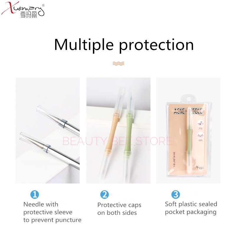 ACNE NEEDLE / ALAT TUSUK JERAWAT / PENCABUT JERAWAT 2 IN 1 XUEMARY (X8043)