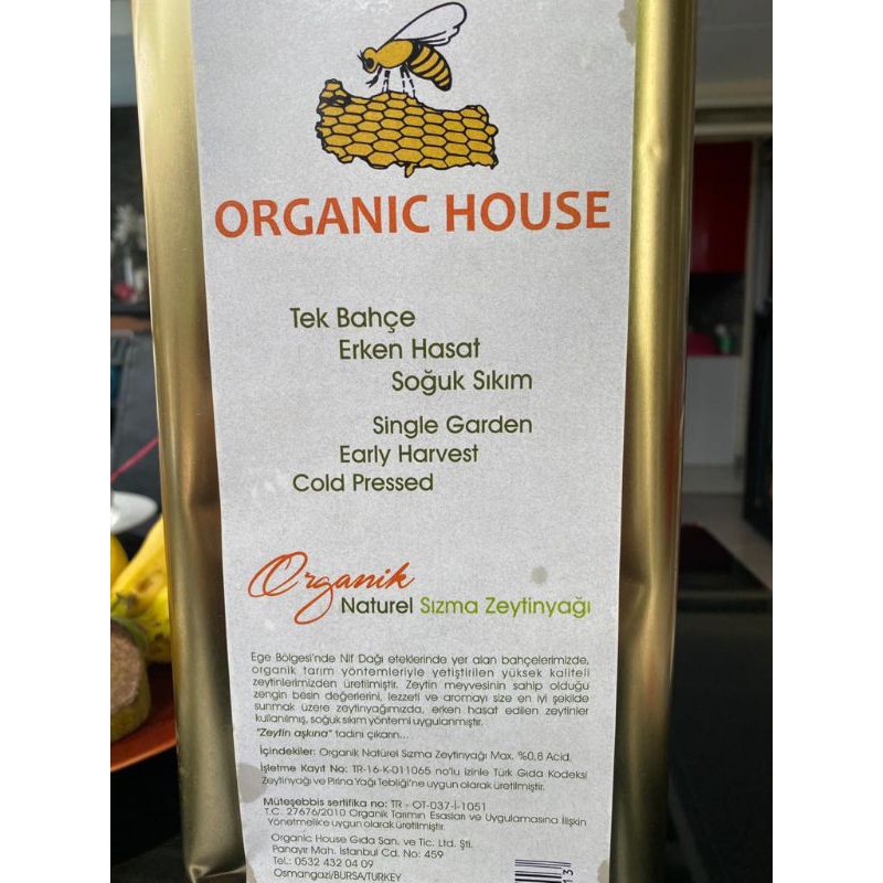 Minyak Zaitun Organic  Extra Virgin Olive Oil Asli Turki 80ml