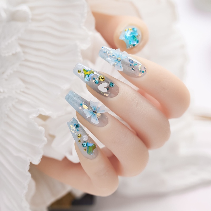 Zzz Ornamen Pita 3D Bahan Resin Akrilik Untuk Dekorasi Nail Art / Manicure DIY