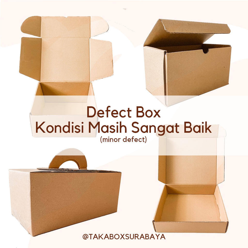 

BACA DESKRIPSI SEBELUM BELI! Defect kardus diecut box packaging hampers