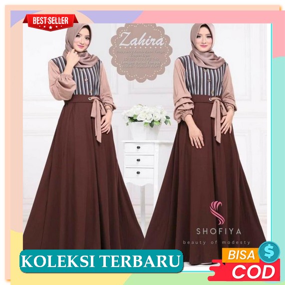 Maxy Gamis Wanita Muslim Terbaru 2022 Maxy Kaliste Kombi Brukat Corneli Kondangan Daily Fashion Rema
