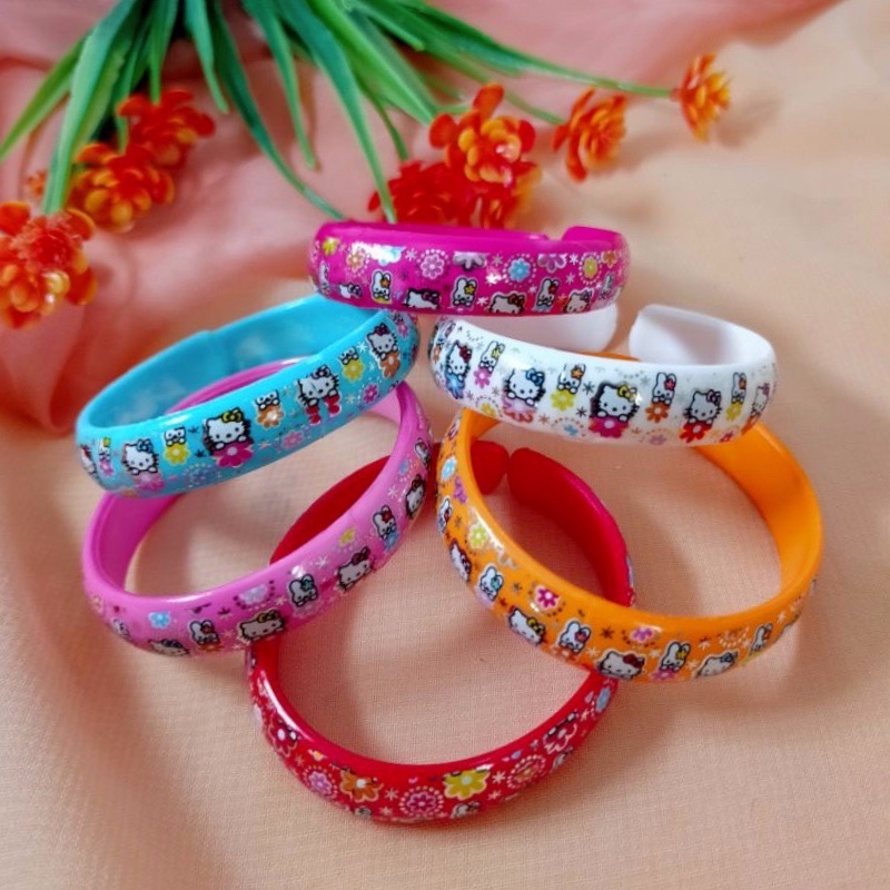 Gelang Anak Murah Motif Karakter 12pc Plastik Grosir Lusinan