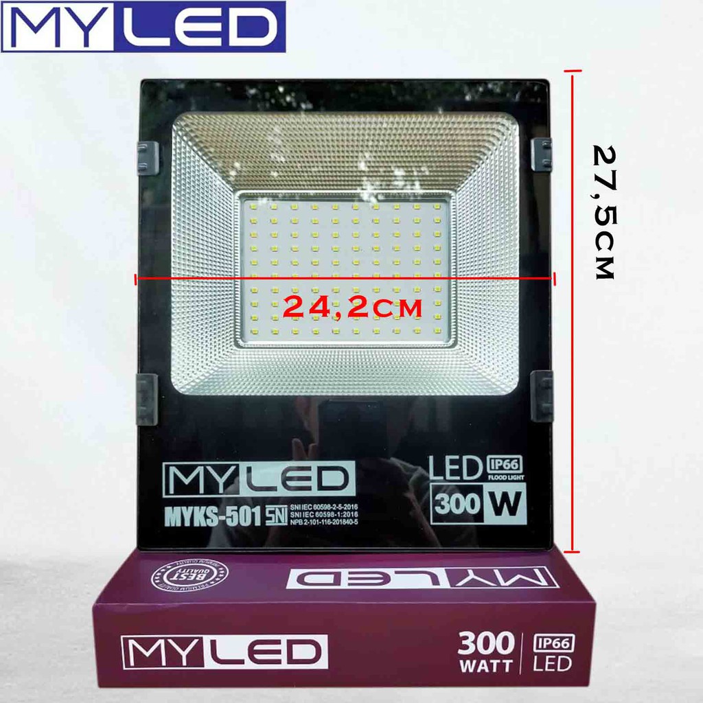 Lampu Sorot / Lampu Tembak / Flood Light LED 300Watt PUTIH MY-LED