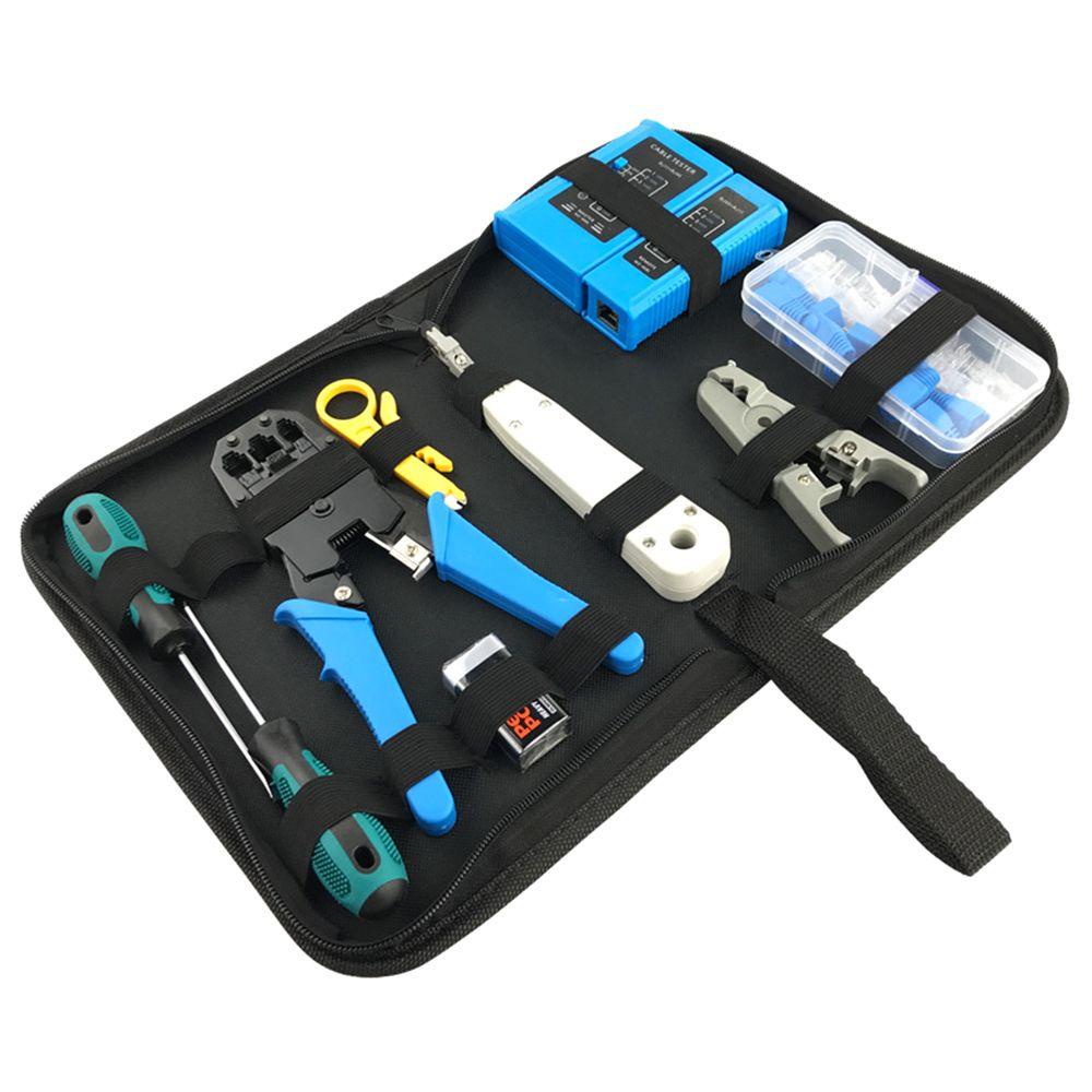 Populer Crimping Tools Set Kabel Cat6 Crimping Tools Hand Tools Tang Rj45 Crimping Tool Kit