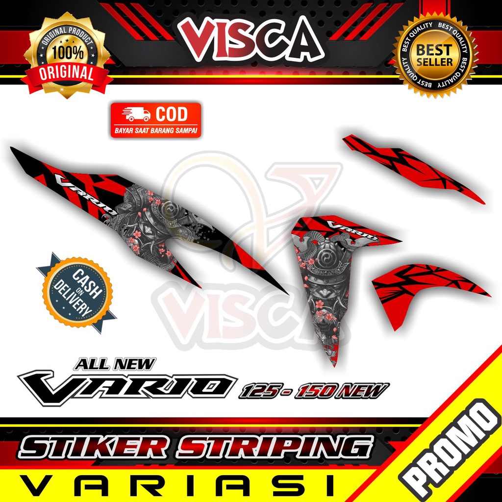 Striping Vario 125/150 New - Sticker Striping Variasi Lis Vario 125/150 New - Striping Hologram Vari