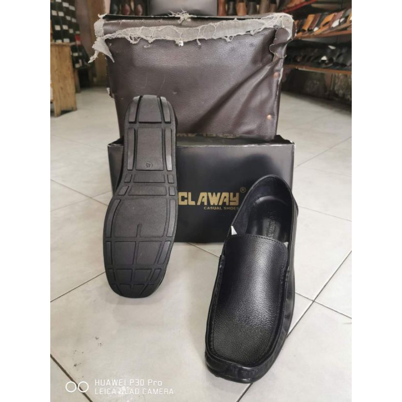 Sepatu Casual Kulit Pria Claway Big Size 44-46 ( Produksi Sendiri ) / Sepatu Selop Bustong Ogana Big Size 44-46 Og 01 ( Produksi Sendiri )