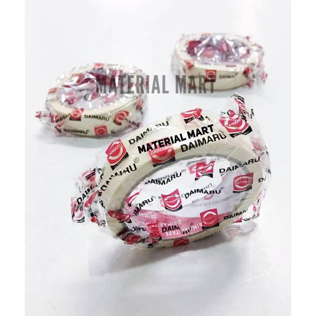 Lakban / Lem Kertas Daimaru ( ORI ) 1 INCH / 24 mm x 21 meter Selotip | Material Mart