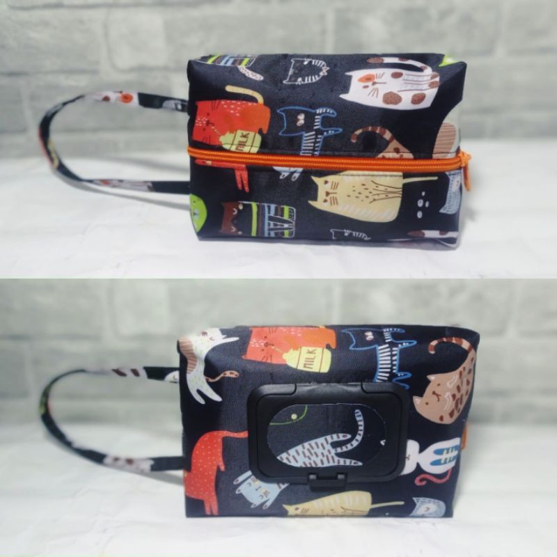 Tempat tisu 2 in 1 / tisu basah Dan kering Murah