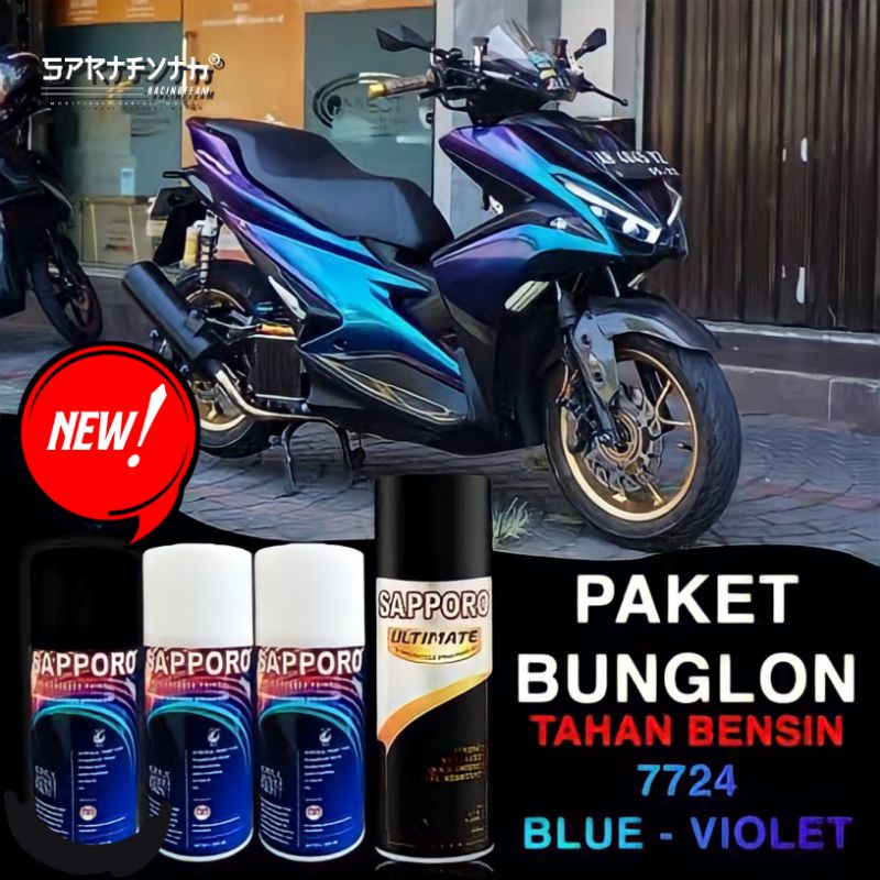SAPORO BUNGLON BLUE - VIOLET / RED - GOLD / RED - BLUE