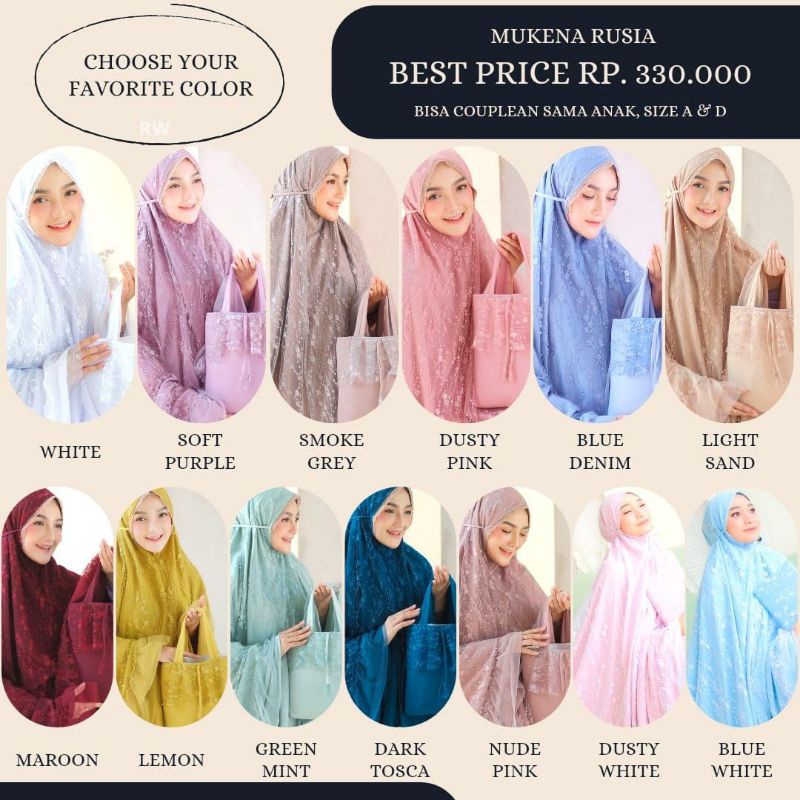 [DALANOVA] MUKENA RUSIA