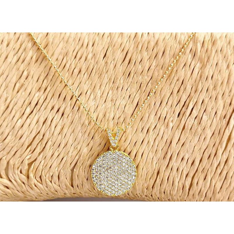 BISA COD KALUNG LANGSUNG MAINAN BULAT BERLIAN XUPING PERMATA FASHION JEWELRY AKSESORIS SET ORI NEW