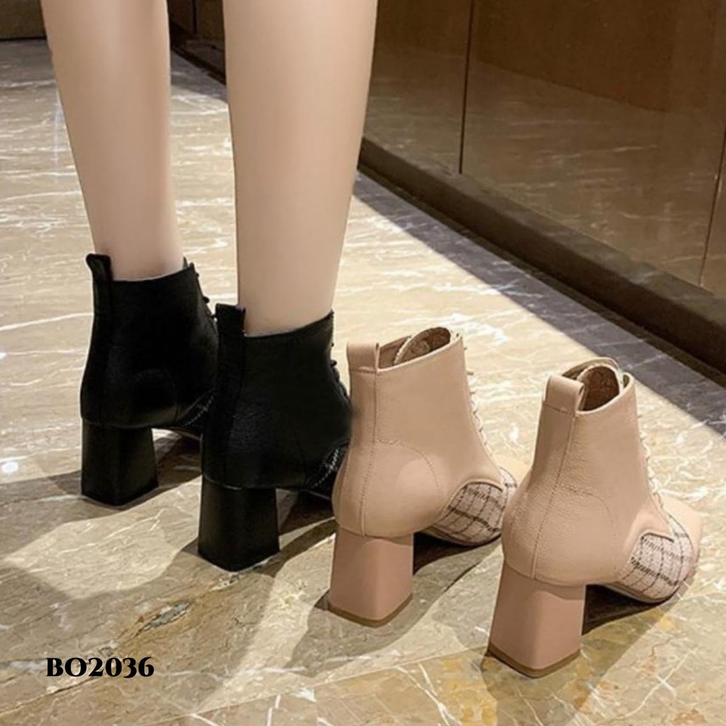 RESTOCK PRF Sepatu Boots Heels Korea BO2036