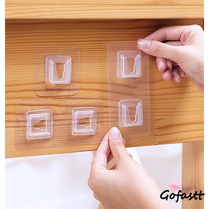 Kait Lem Tahan Air Rumah Tangga Plastik Dapur Kamar Mandi Rak Dinding Lem Kait G