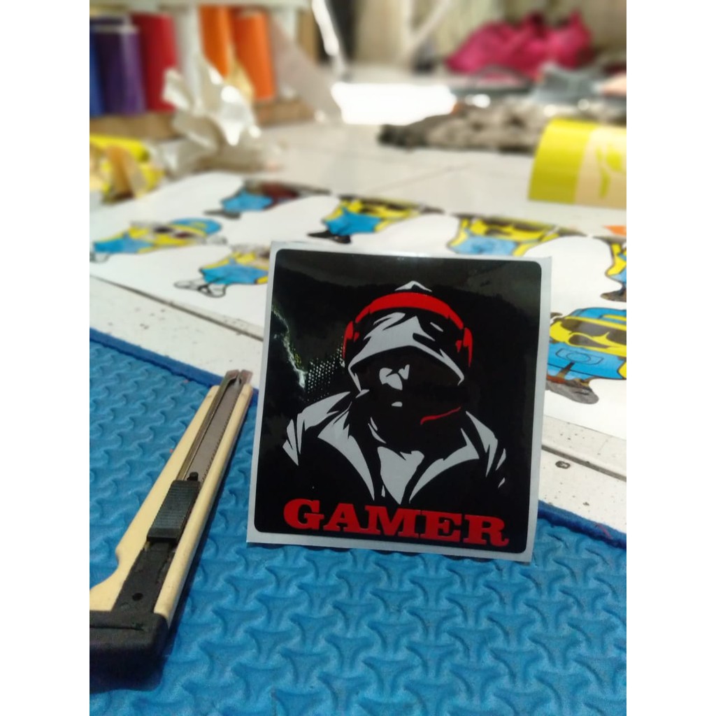 

sticker gamer cutting sticker