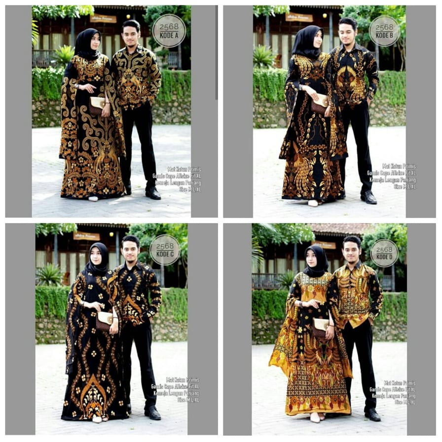 GROSIR BATIK COUPLE KEMEJA GAMIS CAPE