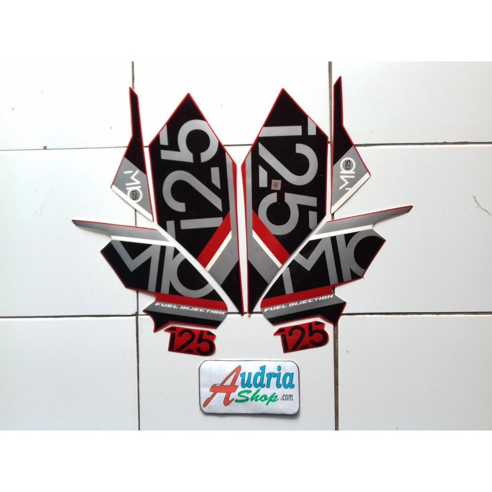 Variasi Striping Stiker Motor Yamaha Mio M3 2017 Merah