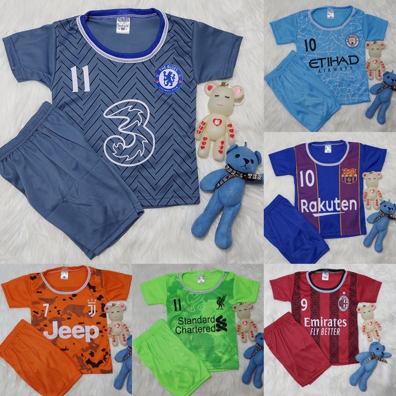 BISA COD / SETELAN BAJU BOLA ANAK 1-5 TAHUN TERBARU 2021 / BAJU BOLA ANAK