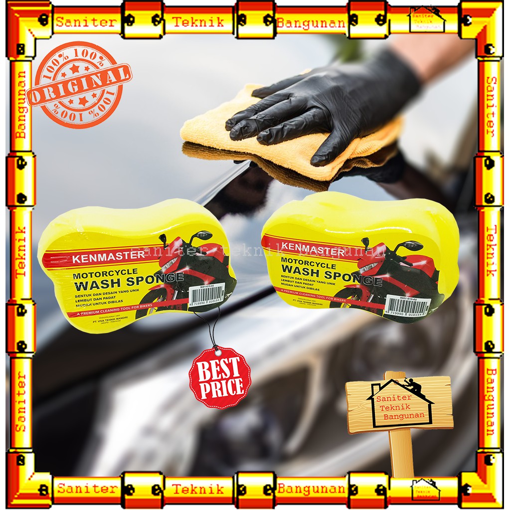 BUSA CUCI MOTOR MOBIL KENMASTER-WASH SPONGE MOTORCYCLE