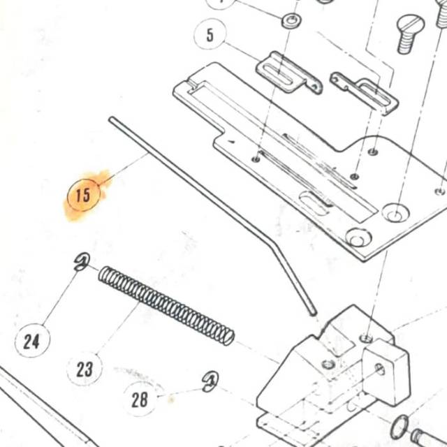 Kawat Penahan Benang Baling-Baling 253613 - Mesin Kamkut W500