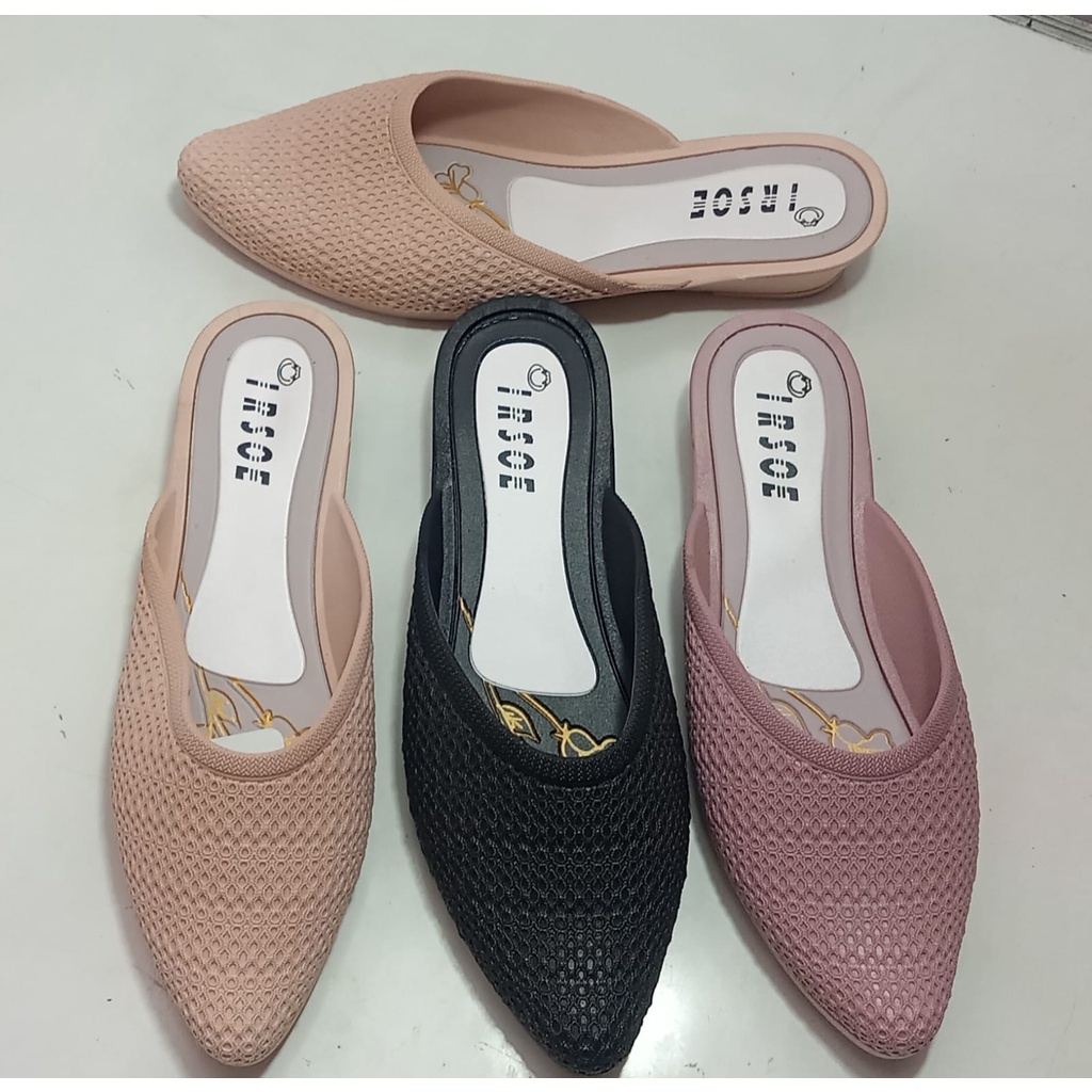 Sendal Wanita Wedges Selop Karet Jelly Wedges Porto Lady DTA / Sepatu Sandal Wanita Selop Jelly / Sendal Selop Karet / Sandal Selop