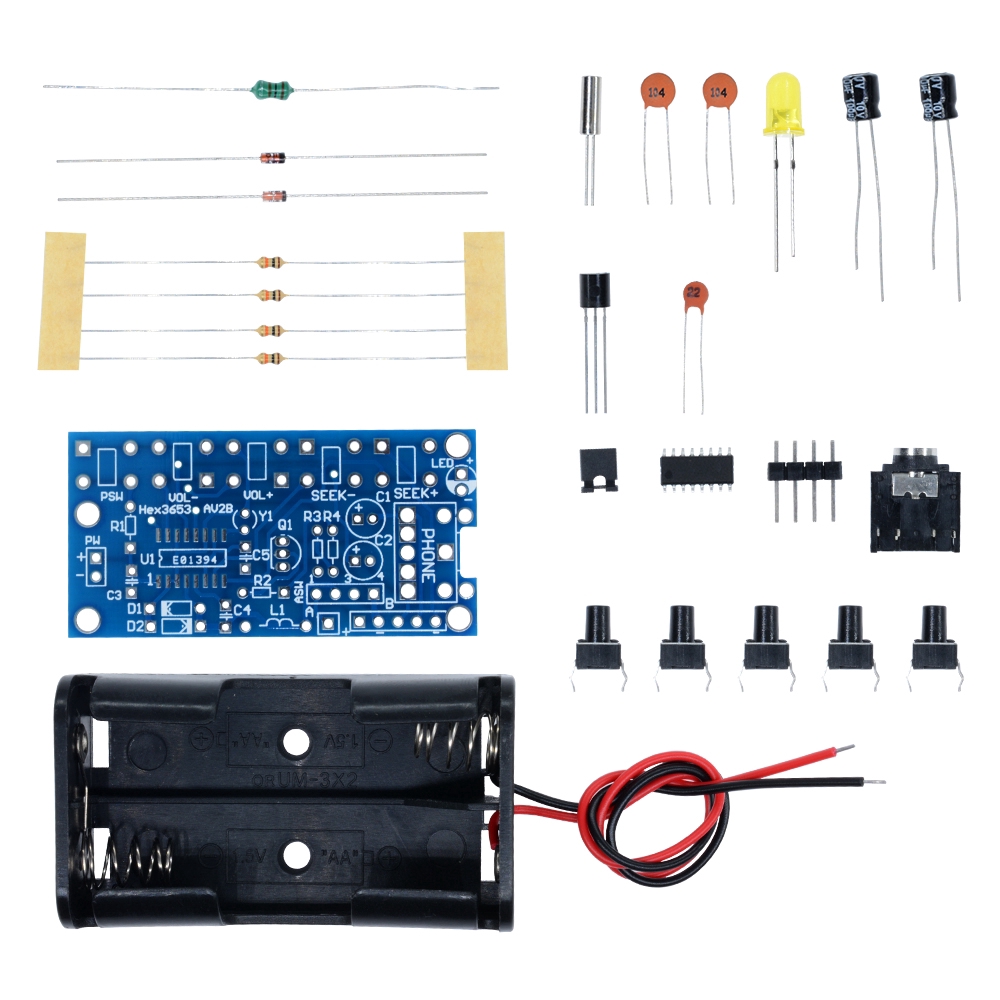 Modul Pcb Penerima Radio Fm Stereo Nirkabel Diy 76mhz-108mhz