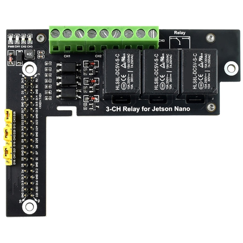 Btsg Papan Ekspanding Kontrol RELAY 3salur Untuk Isolasi Optocoupler RELAY JETSON NANO 3-CH Dengan Kop GPIO Untuk Jet