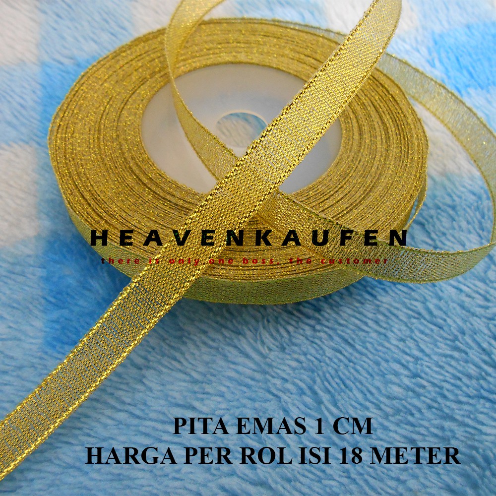 

Pita Emas 1 cm Harga Per Rol isi 18 meter