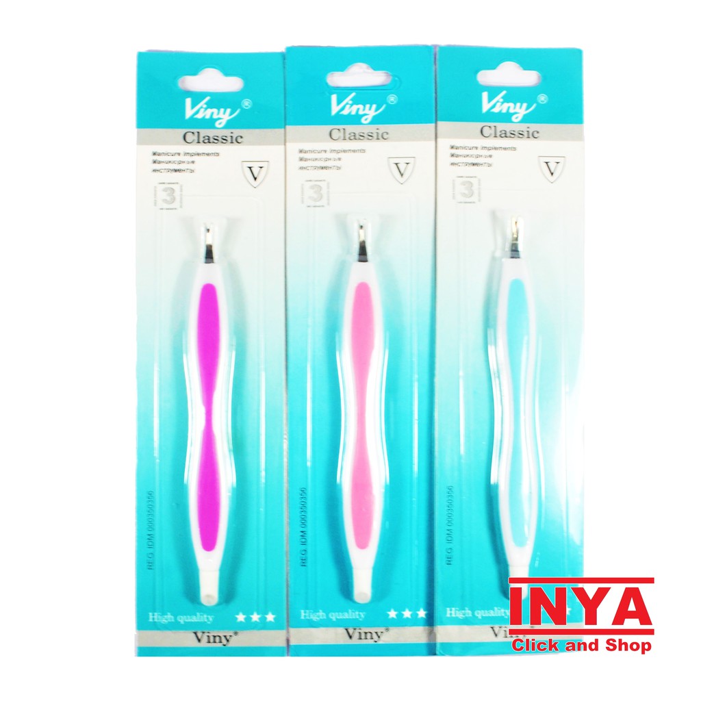 PEMBERSIH KUKU LIDAH ULAR VINY CLASSIC - CUTICLES NAIL CLEANER HIGH QUALITY MANICURE IMPLEMENTS