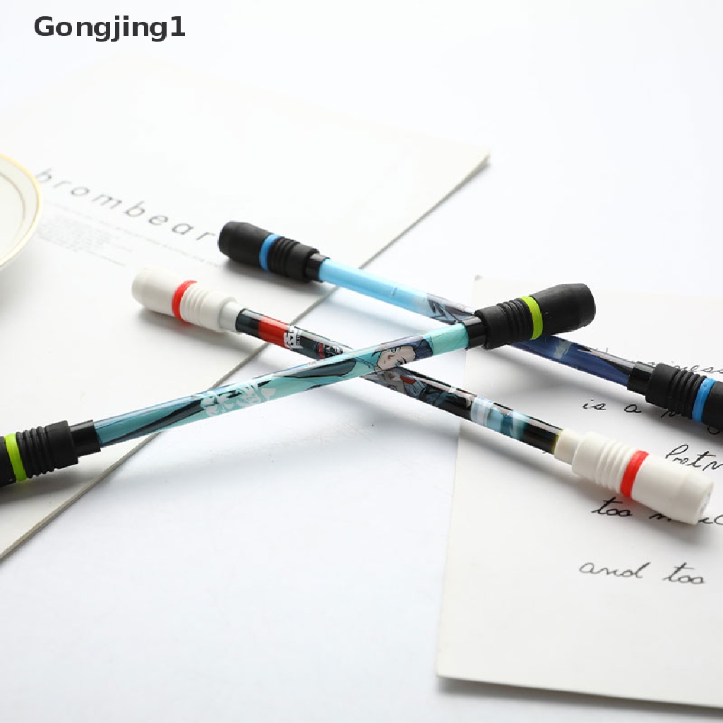 Gongjing1 Pen Gel Gaming Dapat Berputar Dengan Tekanan Nyaman