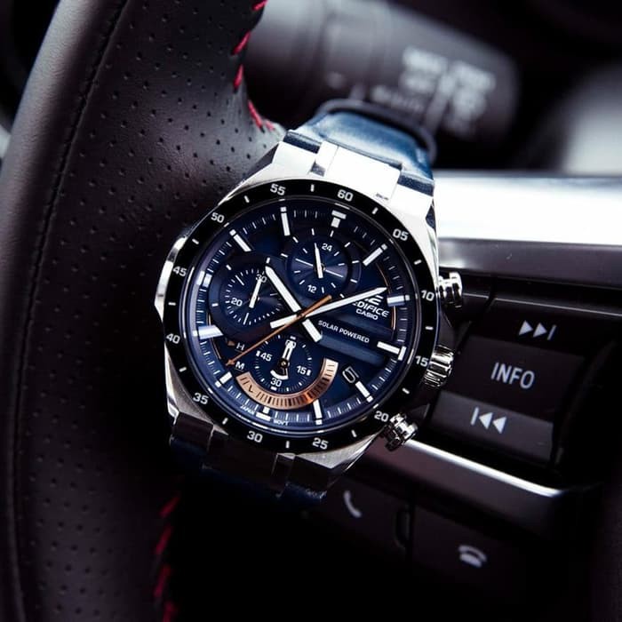 GROSIR Jam Tangan Pria Casio Edifice Solar Power EQS-920BL-2A Original