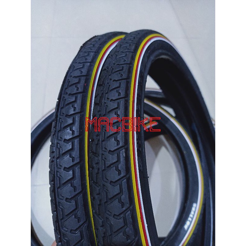 BAN LUAR SEPEDA 20X1.75 SWALLOW | BAN LUAR SWALLOW 20 X 1.75 3 LES WARNA | BAN LUAR 20 BMX LIPAT