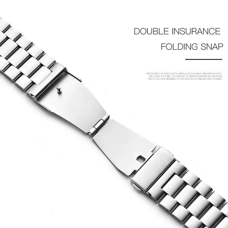 Strap Stainless Steel 20mm 22mm Tali Jam Tangan Stainless Amazfit Samsung Galaxy Huawei