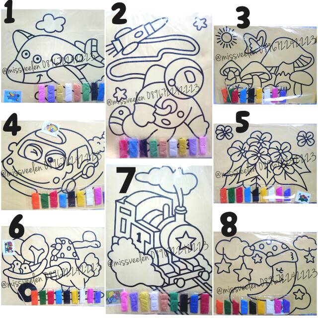 

[part 2] Lukis Pasir Warna A4 / Mewarnai Pasir ukuran A4 / sand painting