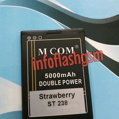 Battery Batre Baterai Double Power Mcom Strawberry ST238 ST 238