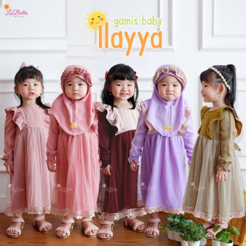 Gamis dan Dress Brokat Baby | Gamis tutu | gamis super cute | set hijab | gamis Ilayya | Gamis Shabi