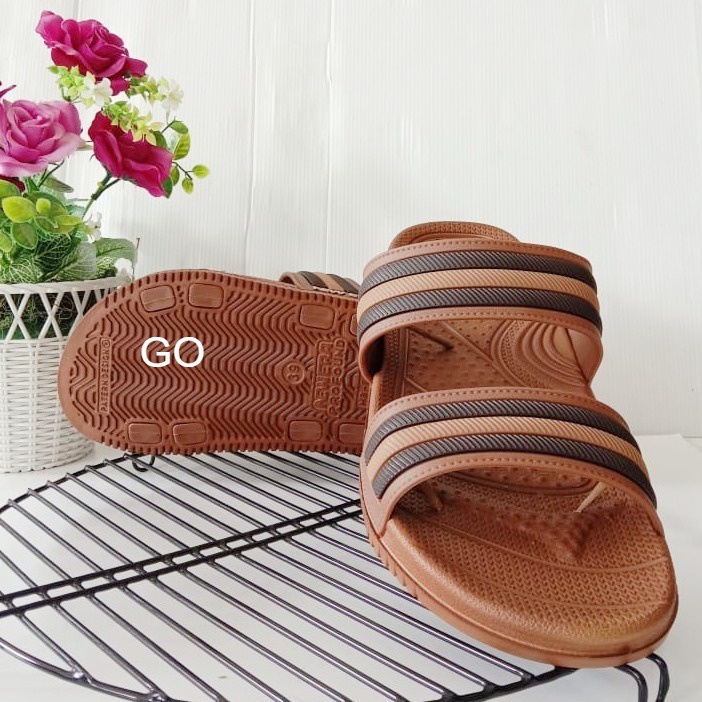 gos NEW ERA MB E7029 Sandal Casual Pria Ban Dua Karet Sandal Slop Laki-laki Anti Slip Original Sandal Kekinian Gaul Murah Sandal Dewasa Anti Air