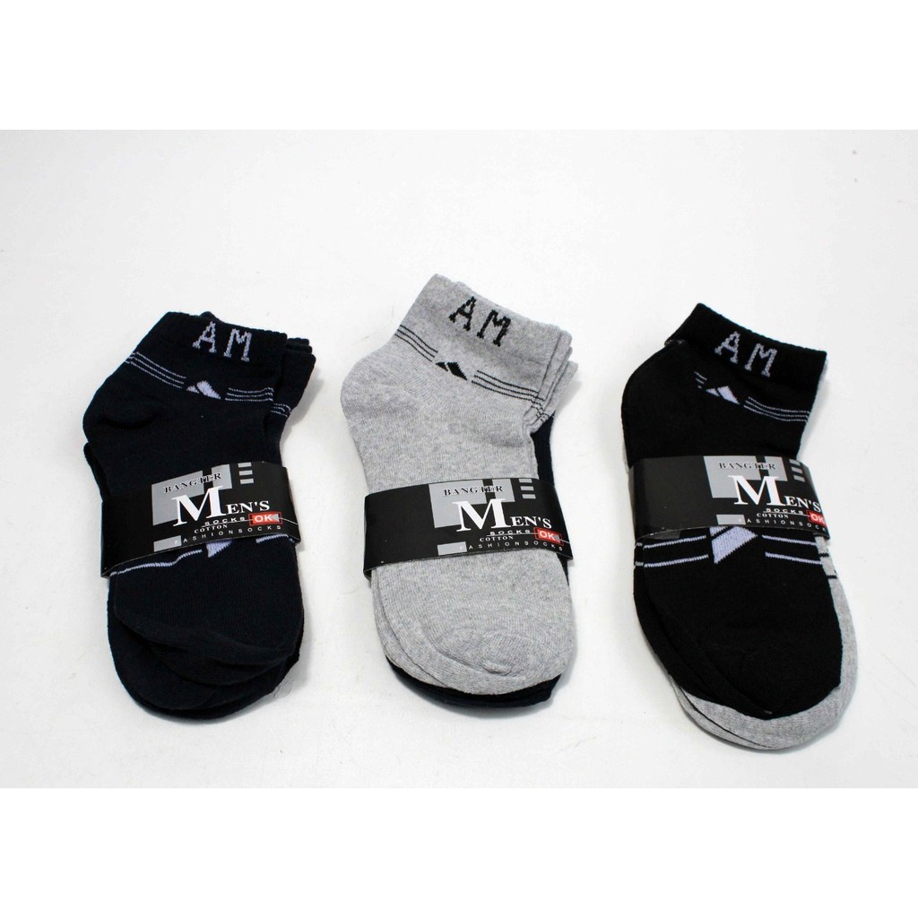 PAKET 3PSG Kaos Kaki MEN SPORT MATA KAKI Import