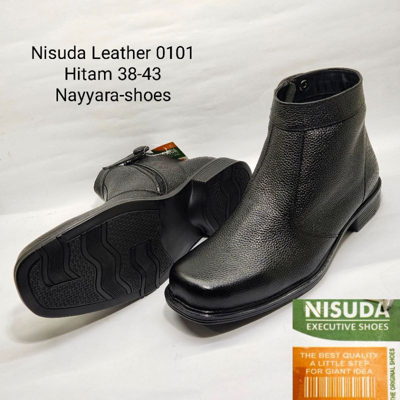 Sepatu boot formal pria Sepatu boots kantoran motif kulit jeruk sepatu kulit Sepatu pantofel