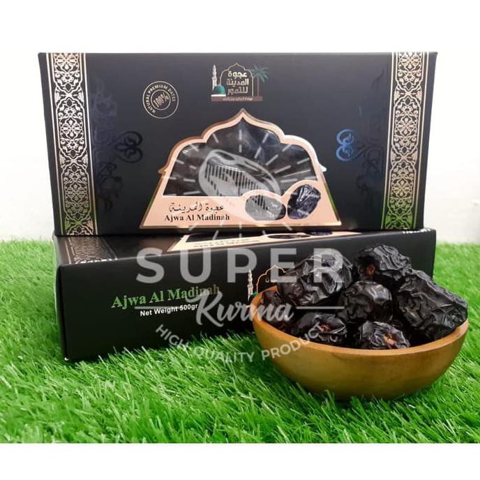 

Kurma Ajwa Al-Madinah Kualitas Super 500Gr Asli Madinah Mudikulo.Com1