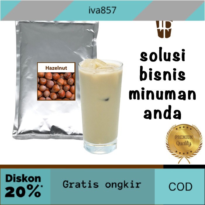 

PROMO Hazelnut flavor drink powder. bahan minuman bubuk. kualitas bagus GRATIS ONGKIR
