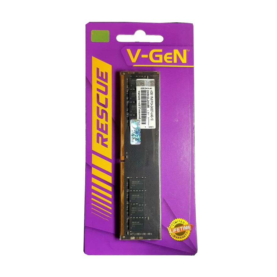 RAM DDR4 V-GeN RESCUE 4GB PC19200/2400Mhz LongDimm (Memory PC VGEN)