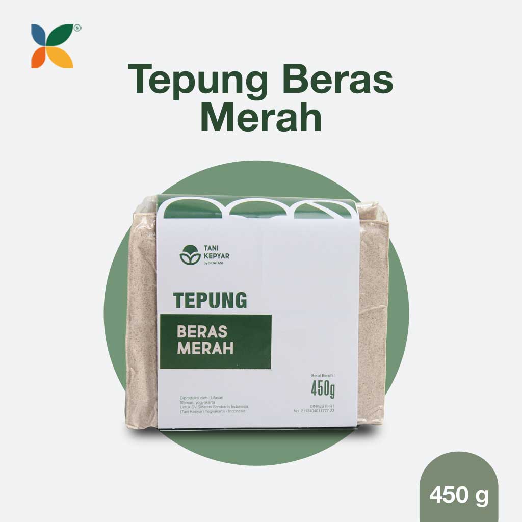 

Tepung Beras Merah Premium 450gr | Tani Kepyar