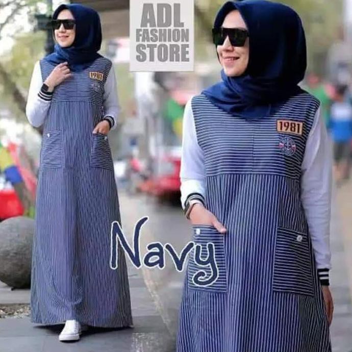 JENA GAMIS INJI DRESS LONGDRESS BAJU MUSLIM GAMIS SPORTY BUSUI