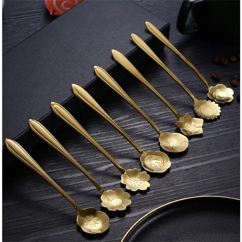 Berkattoserba Gold sendok Teh Kopi / set tea spoon mewah berkelas