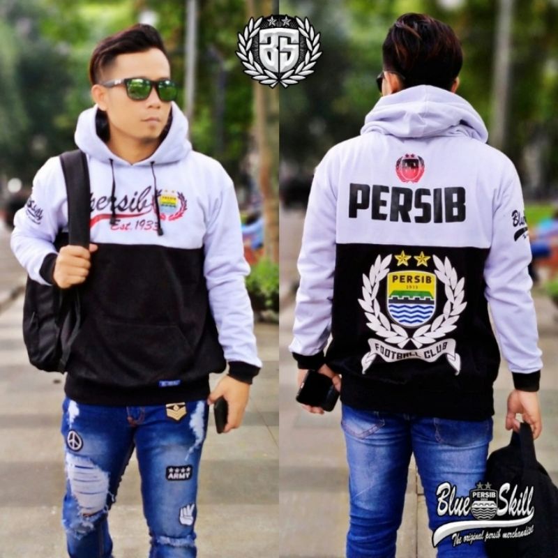 Sweater jaket persib / sweater bobotoh persib bandung 1933 / jaket sweater originalblueskill untuk pria dan wanita