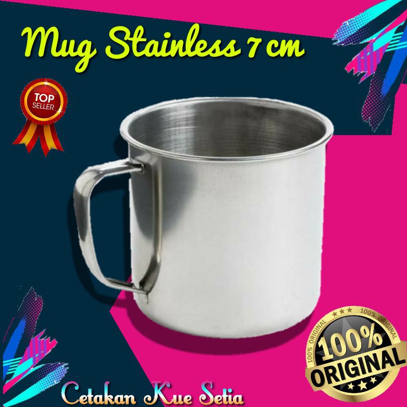 Mug Stainless 7cm 8cm/ Cangkir Kopi / Gelas