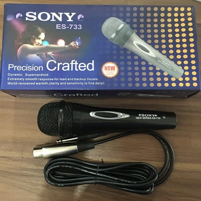 Mic Sony ES733 Mik Microphone Karaoke Dynamic Supercardiod